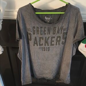 Tailgate Green Bay Packers Gray T-Shirt